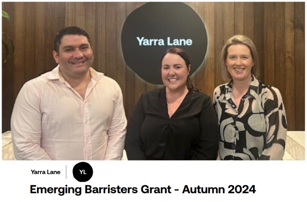 A Cooney Emerging Barristers Grant Custom