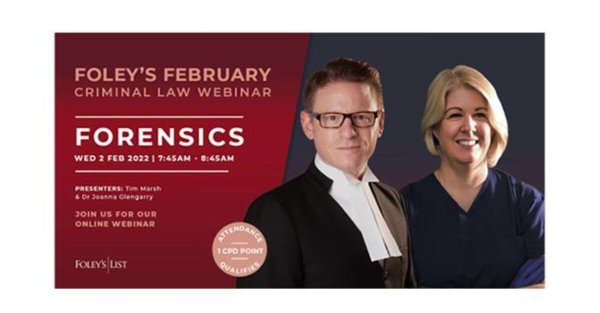 Foley's February: Forensics | Foleys List