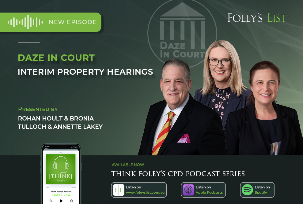 Interim Property Hearings